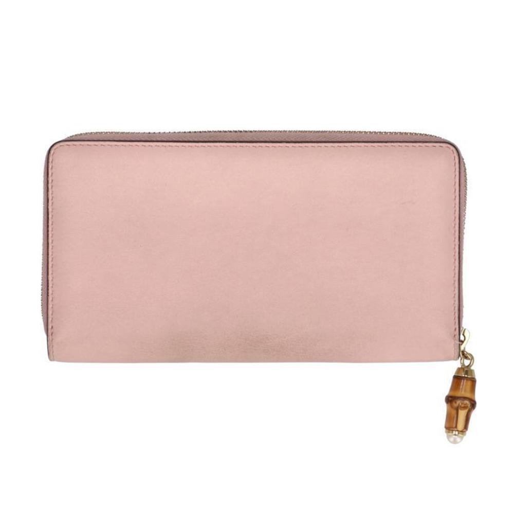 Gucci Wallet Fair Leather Bamboo Black Nim